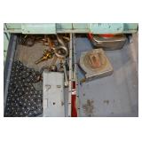 Vintage Blue Metal Tool Chest with Drawers & Assorted Hand Tools