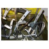 Vintage Blue Metal Tool Chest with Drawers & Assorted Hand Tools