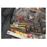 Husky Tool Bag (Red/Black) With Assorted Hand Tools