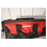 Husky Tool Bag (Red/Black) With Assorted Hand Tools
