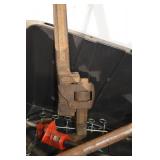 Vintage Pipe Cutter & Plumbing Tools Lot - Rusty Wrenches, Tubing & Hardware