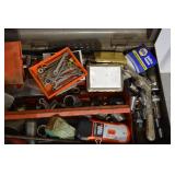 Red Metal Tool Chest - 7-Drawer Cabinet with Assorted Hand Tools