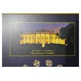 Presidential Dollars Display Frame with Assorted U.S. Presidential Coins