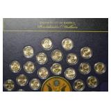Presidential Dollars Display Frame with Assorted U.S. Presidential Coins