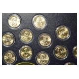 Presidential Dollars Display Frame with Assorted U.S. Presidential Coins