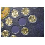Presidential Dollars Display Frame with Assorted U.S. Presidential Coins