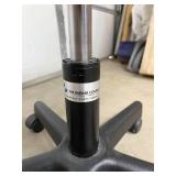 MSRP $600 Brewer 22500B Adjustable-Height Medical Grade Exam Stool – Upholstered Seat & Back, Pneumatic Lift, 5-Wheel Rolling Caster Base – Great Condition