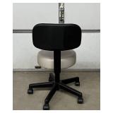MSRP $600 Brewer 22500B Adjustable-Height Medical Grade Exam Stool – Upholstered Seat & Back, Pneumatic Lift, 5-Wheel Rolling Caster Base – Great Condition