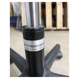 MSRP $600 Brewer 22500B Adjustable-Height Medical Grade Exam Stool – Upholstered Seat & Back, Pneumatic Lift, 5-Wheel Rolling Caster Base – Great Condition