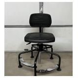MSRP $700 ShopSol Workplace Solutions 1010315 Tubular Base Height Adjustable Workbench Chair with Footrest - Excellent Condition!