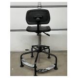 MSRP $700 ShopSol Workplace Solutions 1010315 Tubular Base Height Adjustable Workbench Chair with Footrest - Excellent Condition!