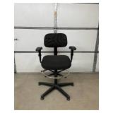 MSRP $500 Bevco Precision 05501-B Ergonomic Drafting / Workbench Chair – Adjustable Arms, Foot Ring – Great Condition!