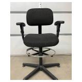MSRP $500 Bevco Precision 05501-B Ergonomic Drafting / Workbench Chair – Adjustable Arms, Foot Ring – Great Condition!