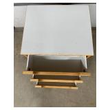 MSRP $2,500 Corometrics 3115DAO Oak Medical Cart 3-Drawer Hospital Room Storage Cabinet on Heavy-Duty Locking Casters for Safe Movement, Lightweight, Easy Glide Drawers - Like New Condition!