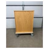 MSRP $2,500 Corometrics 3115DAO Oak Medical Cart 3-Drawer Hospital Room Storage Cabinet on Heavy-Duty Locking Casters for Safe Movement, Lightweight, Easy Glide Drawers - Like New Condition!