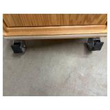 MSRP $2,500 Corometrics 3115DAO Oak Medical Cart 3-Drawer Hospital Room Storage Cabinet on Heavy-Duty Locking Casters for Safe Movement, Lightweight, Easy Glide Drawers - Like New Condition!