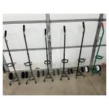 Lot of Mixed Brand Cylinder Carts - Safe, Ergonomic Transport with Strong Frames, Secured Multi-Cylinder Design - Great Condition!