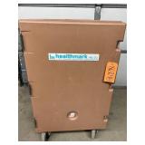 MSRP $3,500+ Healthmark Insulated Sealed Medical Transport Cabinet Cart, Temperature-Stable Insulated Design, Sealed Door with Drain Port, Heavy-Duty Casters