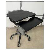 Zido Instrument Cart with Keyboard Extension and Tray Mounts - Ergonomic Standing Desk, Mobile & Easy Transport - Great Condition!