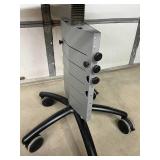 Zido Instrument Cart with Keyboard Extension and Tray Mounts - Ergonomic Standing Desk, Mobile & Easy Transport - Great Condition!