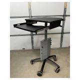 Zido Instrument Cart with Keyboard Extension and Tray Mounts - Ergonomic Standing Desk, Mobile & Easy Transport - Great Condition!