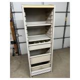 Herman Miller Milcare Multi-Drawer Storage Cabinet – Features Smooth Roll-Up Accordion Tambour Door – Durable, Clean Design Ideal for Medical, Lab, or Office Use – Trusted Quality & Function