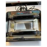 Vintage Burton Model 1931 UV Lighted Magnifying Medical Exam Light Magnifier - Looks like Ultra Violet bulbs inside and housing has a crack. Works!