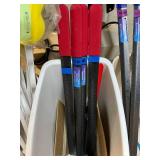 Lot Of Mobility Aids - Bath Sponges, Sammons Preston, Therafin E-Z Slide Shoehorns, Grabber Hook Sticks Plus Fire Resistant Trash Cans