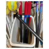 Lot Of Mobility Aids - Bath Sponges, Sammons Preston, Therafin E-Z Slide Shoehorns, Grabber Hook Sticks Plus Fire Resistant Trash Cans
