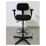 MSRP $500 Bevco Precision 05501-B Ergonomic Drafting / Workbench Chair – Adjustable Arms, Foot Ring – Great Condition!