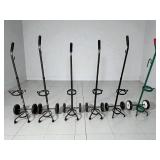 Lot of Mixed Brand Cylinder Carts - Safe, Ergonomic Transport with Strong Frames, Secured Multi-Cylinder Design - Great Condition!