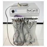 MSRP $12,000+ DNTL Works ProCart II Dental Mobile Treatment Console Self-Contained Portable Operatory Unit with Multiple Handpiece Connections, Air/Water Syringe, Integrated Suction, Hose Management S
