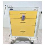 MSRP $2800 Armstrong Medical Industries 4-Drawer A-Smart Storage Supply Crash Cart System Can Be Locked With Padlock - Good Condition!