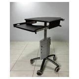 Zido Instrument Cart with Keyboard Extension and Tray Mounts - Ergonomic Standing Desk, Mobile & Easy Transport - Great Condition!