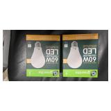 Lot of 4 Packs of Greenlite High Efficiency LED 60W Equivalent Light Bulbs (NEW)