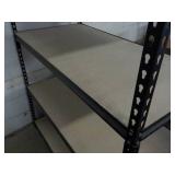 5 Shelf Metal and Wood Shelving Uni...