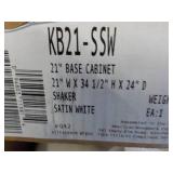 21" Base Cabinet 21 x 34 1/2 x 24" ...