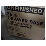 Hampton Bay Unfinished 36" Drawer B...