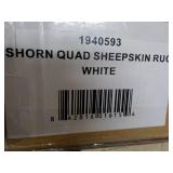 Shorn Quad White Sheepskin Rug 76 x...