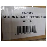 Shorn Quad White Sheepskin Rug 76 x...