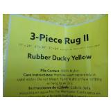 3 pc Rubber Ducky Yellow Bath Rug S...