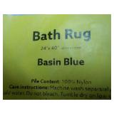 Basin Blue 24 x 40" Bath Rug; New f...