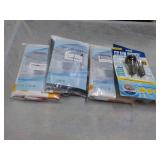 3 Shower Curtain, Hooks, and Drain ...