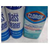 Spray way Glass Cleaner and Clorox...