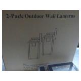 2 pack Outdoor Wall Lanterns...