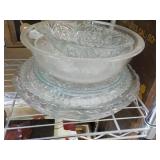 All items on shelving unit; (shelvi...