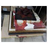 All items on shelving unit; (shelvi...