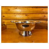 Towle Silver Plated Punch Bowl with Ornate Scalloped Rim