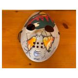 Collectible MN Wild Hockey Pucks including an official game puck, Wild Hockey Mask, Wild Marion Goborick Celebird? (look at pictures)
