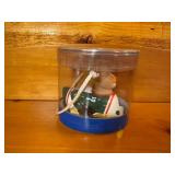 Collectible MN Wild Hockey Pucks including an official game puck, Wild Hockey Mask, Wild Marion Goborick Celebird? (look at pictures)